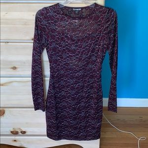 Express Long Sleeve Bodycon Dress